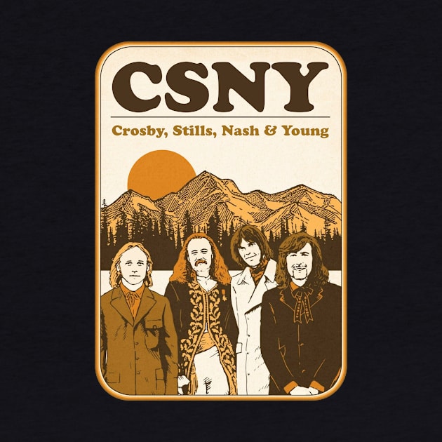 Crosby Stills Nash Young by Kurasaki